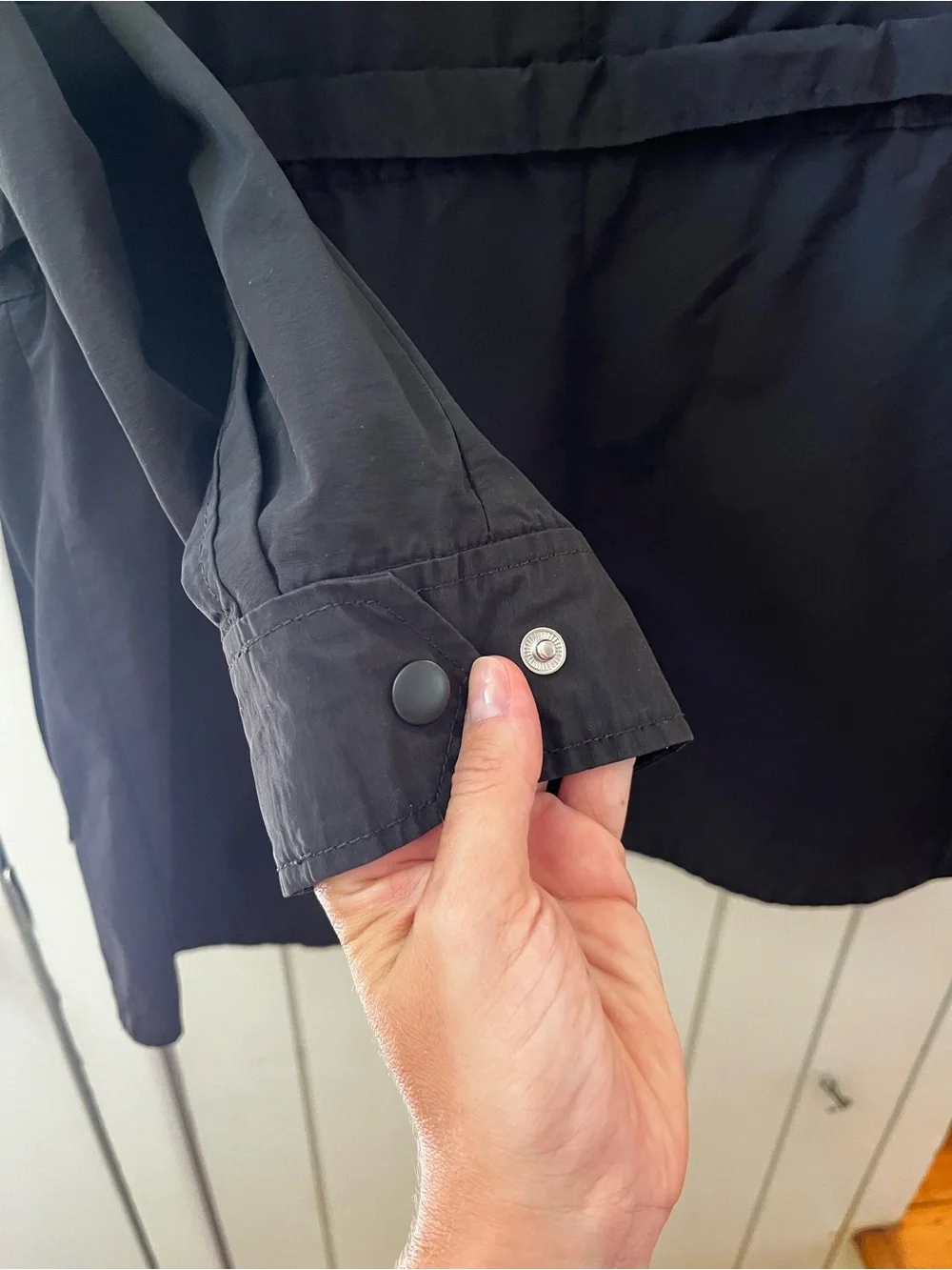 J. Crew Black Hooded Utility Anorak Jacket